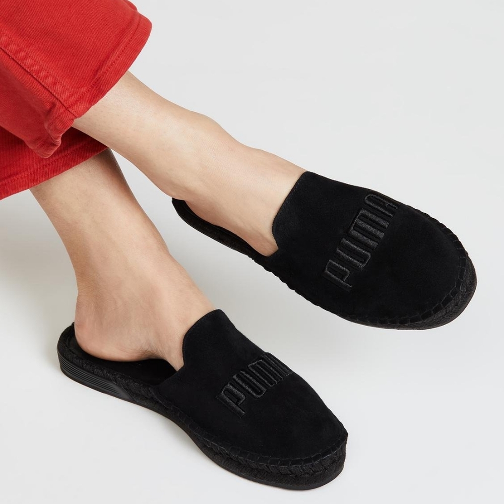 Rihanna By Fenty Black Puma Espadrille